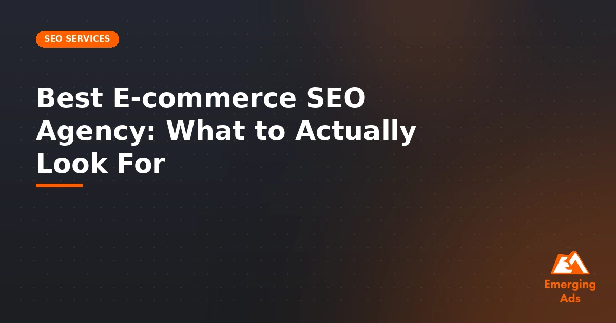 Best e-commerce SEO agency near me