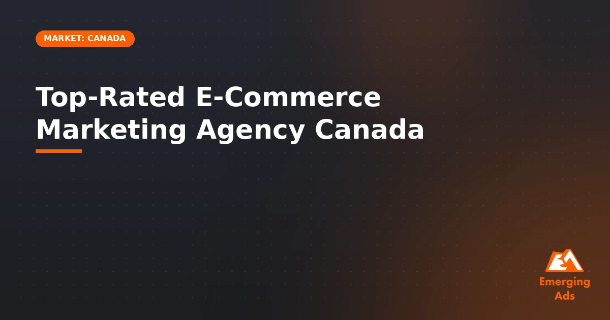 top-rated e-commerce marketing agency canada for small business