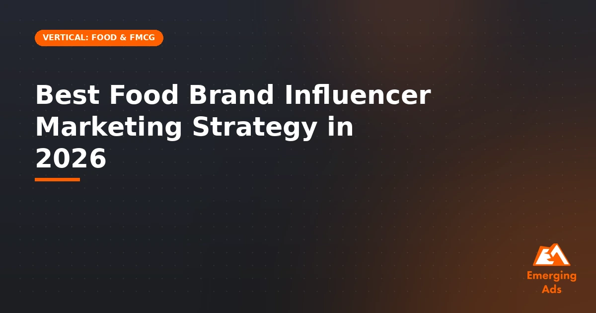 Best food brand influencer marketing strategy in 2026
