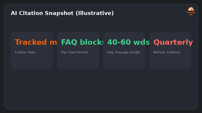 Screenshot showing an example step from the What is GEO (Generative Engine Optimization) process, implementation roadmap
