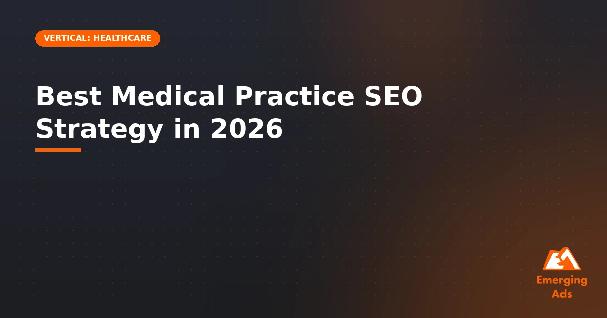 Best medical practice seo strategy in 2026