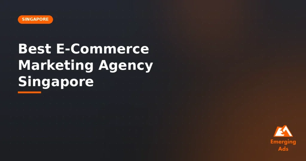 Best e-commerce marketing agency Singapore - illustration for EmergingAds Market: Singapore blog post
