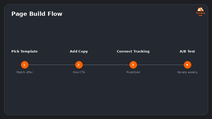 Screenshot showing an example step from the Best Leadpages for small business agency near me process, setup and optimization flow